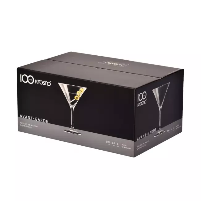 Kieliszki do martini Krosno Avant-Garde 240 ml opakowanie